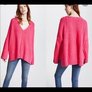 Free People Take Me Over V-Neck Sweater